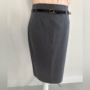 Amanda & Chelsea Charcoal Pencil Skirt
